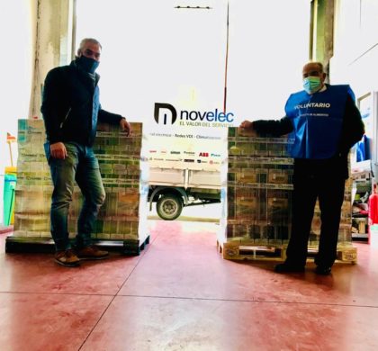 Novelec Eresma dona 1500 litros de leche al banco de alimentos de Segovia