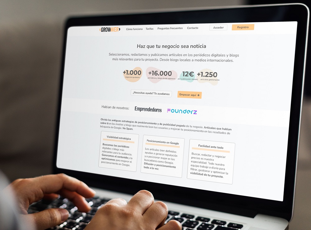 Growwer, la herramienta que democratiza la visibilidad online de las empresas, supera en tan solo tres meses los 30.000 euros/mensual