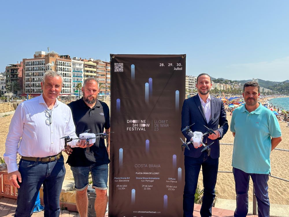 Empresas de Cataluña, Francia y Portugal participarán en la tercera edición del festival de drones de Lloret de Mar que refuerza su carácter internacional