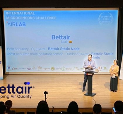 Bettair ganador del AIRLAB Microsensors Challenge 2023 para medir la calidad del aire
