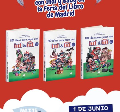 Las mascotas del Atlético de Madrid Indi y Baby llegan a la Feria del Libro con juegos en familia para mover cuerpo y mente