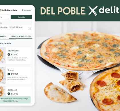 La cadena valenciana de pizzerías Del Poble amplía su propio canal de delivery con Delitbee