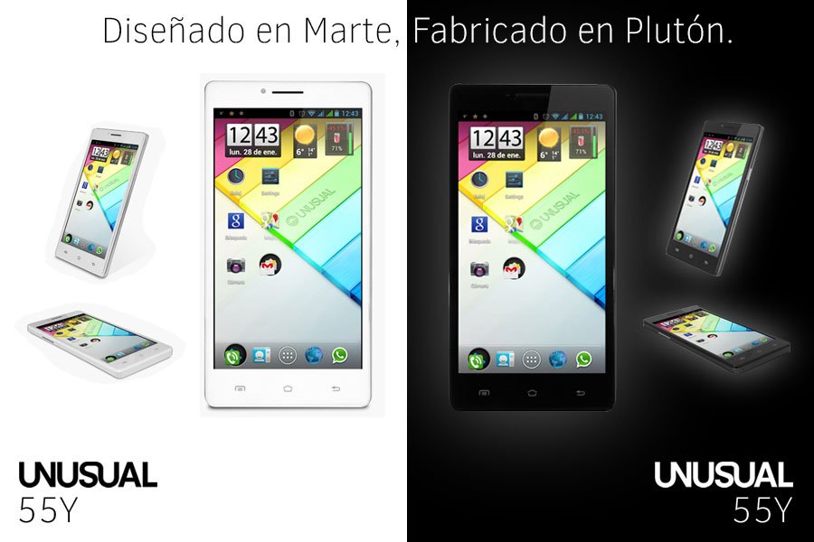 No te pierdas ningún detalle con la pantalla de 5,5”  del UNUSUAL 55Y