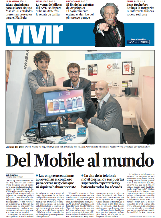 Espectacular presencia mediática de InQBarna y Voztelecom en el Mobile World Congress