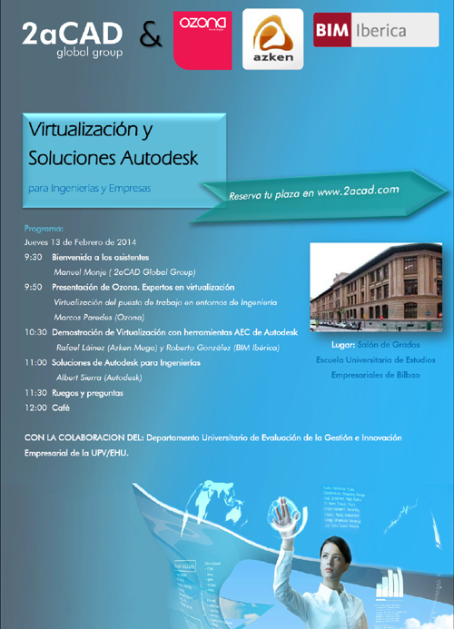 2aCAD presenta un seminario gratuito sobre soluciones tecnológicas de Virtualización para Ingenierías y Empresa