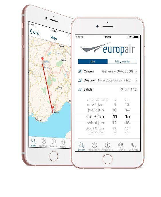 Europair Jets, la primera app española que facilita la tarea de contratar un vuelo privado