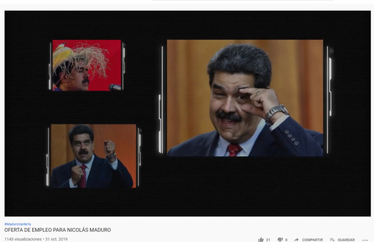 Una agencia de publicidad española ofrece al presidente Maduro un trabajo como creativo
