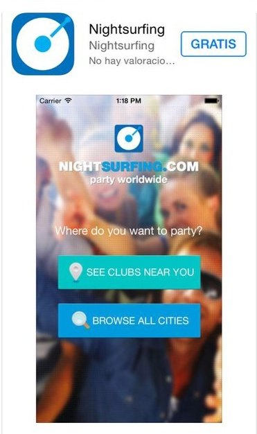 La app Nightsurfing.com supera las 30.000 descargas en dos semanas