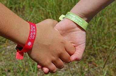 Pulseras identificativas para niños - Stikets