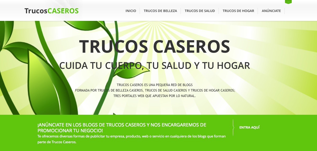 Nace Trucos Caseros, la red de blogs que apuesta por los remedios naturales