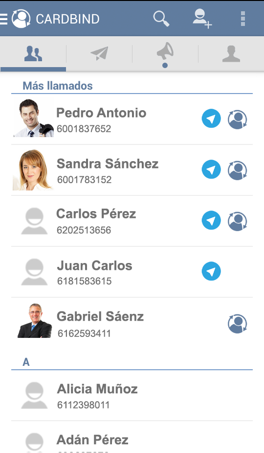 CARDBIND, la app que mantiene tus contactos actualizados y que además incluye mensajería instantánea