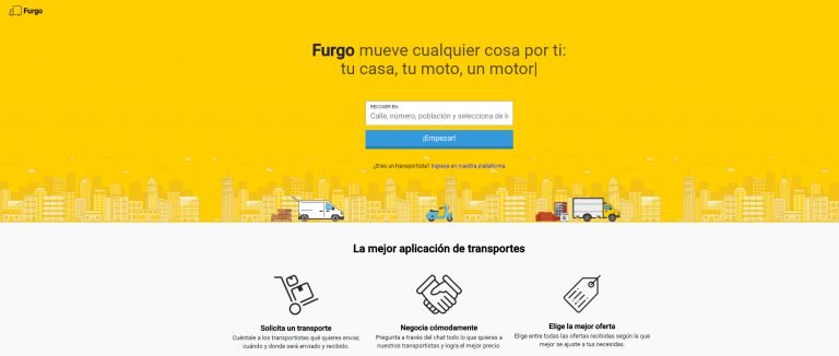Furgo lanza un servicio exprés de transporte de mercancías