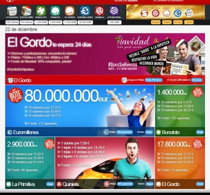 Las ventas online de lotería crecen un 10% animadas por peñas y grupos de juego