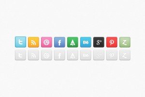 revised social media icon set