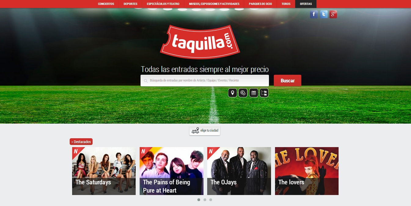 Taquilla.com supera los 200.000 eventos registrados